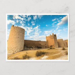Carte Postale voyage vintage Malaga Espagne Alcazaba ville Postc
