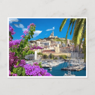 Carte Postale voyage vintage Marseille France tourisme rétro