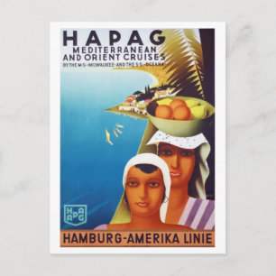 Carte Postale Voyage vintage Méditerranée & Orient Cruise