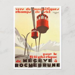 Carte Postale Voyage vintage Megeve France