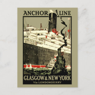 Carte Postale VOYAGE vintage OCEAN LINER