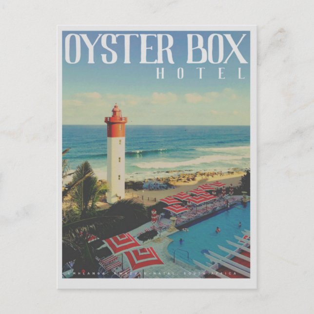 Carte postale Voyage vintage Oyster Box Lighthouse (Devant)