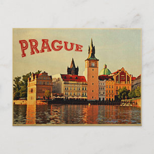 Carte Postale Voyage Vintage Prague