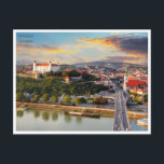 Carte Postale voyage vintage rétro bratislava Slovaquie<br><div class="desc">vintage,  rétro,  voyage,  moderne,  aquarelle,  bratislava,  Slovaquie,  tourisme, </div>