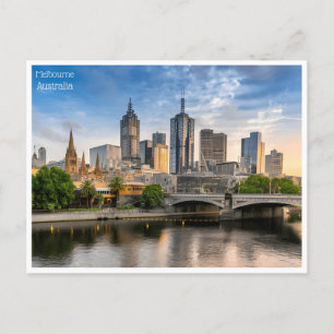 Carte Postale voyage vintage retro Melbourne Australie australie