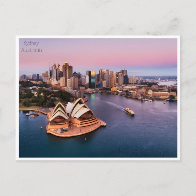 Carte Postale voyage vintage retro Sydney Australie australie (Devant)