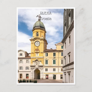 Carte Postale voyage vintage Rijeka Croatie Kostrena Opatija