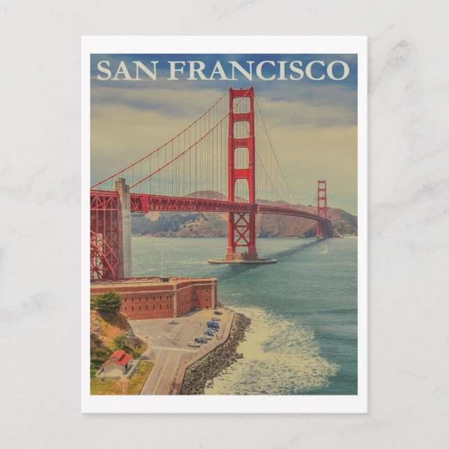 Carte Postale Voyage vintage San Francisco California (Devant)