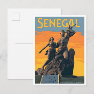 Carte Postale Voyage vintage Sénégal 