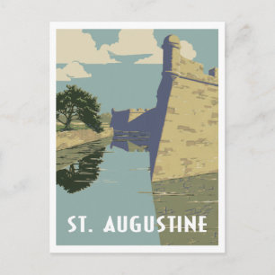 Carte Postale Voyage vintage St Augustine Florida