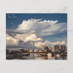 Carte Postale voyage vintage Tainan Taïwan ville vacances retro