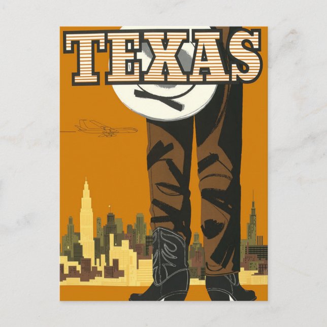 Carte Postale Voyage vintage TEXAS (Devant)