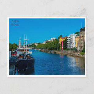 Carte Postale voyage vintage Turku Finlande tourisme