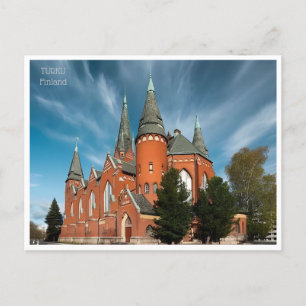 Carte Postale voyage vintage Turku Finlande tourisme