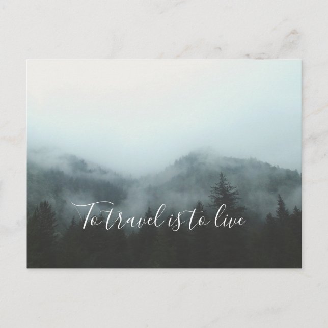 Carte Postale Voyager c'est vivre (Devant)