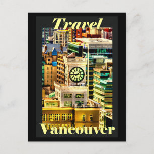 Carte Postale Voyagez à Vancouver, Colombie-Britannique, Canada