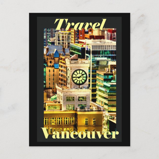 Carte Postale Voyagez à Vancouver, Colombie-Britannique, Canada (Devant)