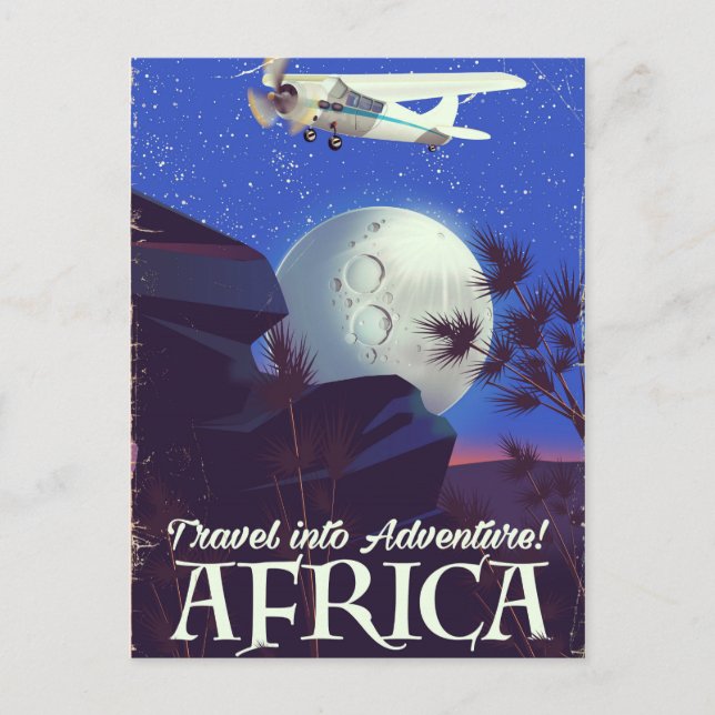 Carte Postale Voyagez dans l'aventure ! Afrique (Devant)