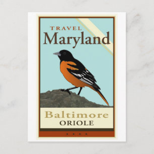 Carte Postale Voyagez dans le Maryland