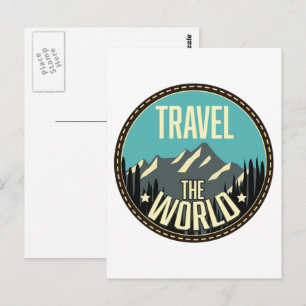 Carte Postale Voyagez dans le monde