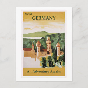 Carte Postale Voyagez en Allemagne, une aventure vous attend,