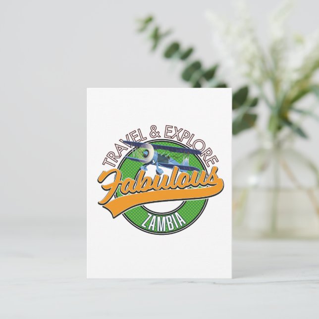 Carte Postale Voyagez et explorez la fabuleuse Zambie (Debout devant)
