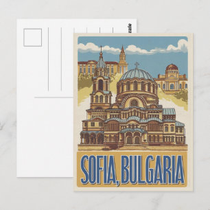 Carte Postale Voyagez Sofia, Bulgarie cadeaux et souvenirs vinta