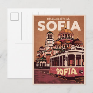 Carte Postale Voyagez Sofia, Bulgarie cadeaux vintage et souveni