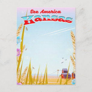 Carte Postale Voyez l'Amérique ! - Kansas
