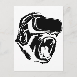Carte Postale VR Gorilla