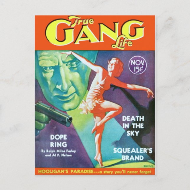Carte Postale Vraie Vie Gang (Devant)