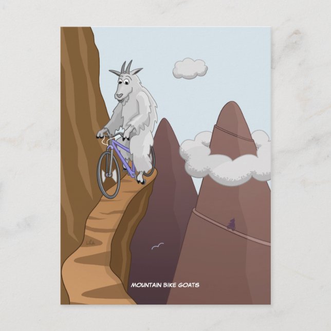 Carte postale VTT Chèvres (Devant)