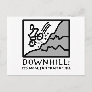Carte Postale VTT Downhill Thrill