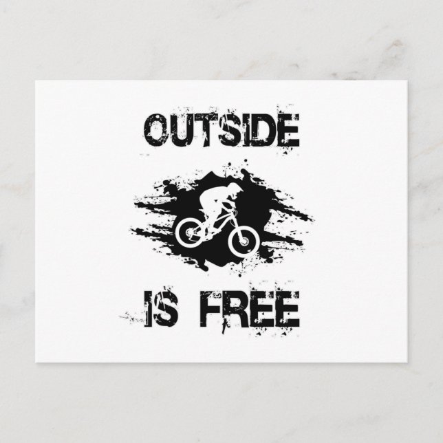 Carte Postale VTT VTT VTT VTT Idée cadeau vélo (Devant)