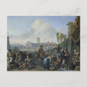 Carte Postale Vue à Rome, 1668