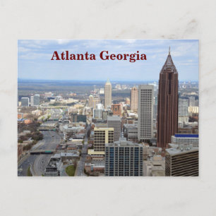 Carte Postale Vue aérienne d'Atlanta, Géorgie