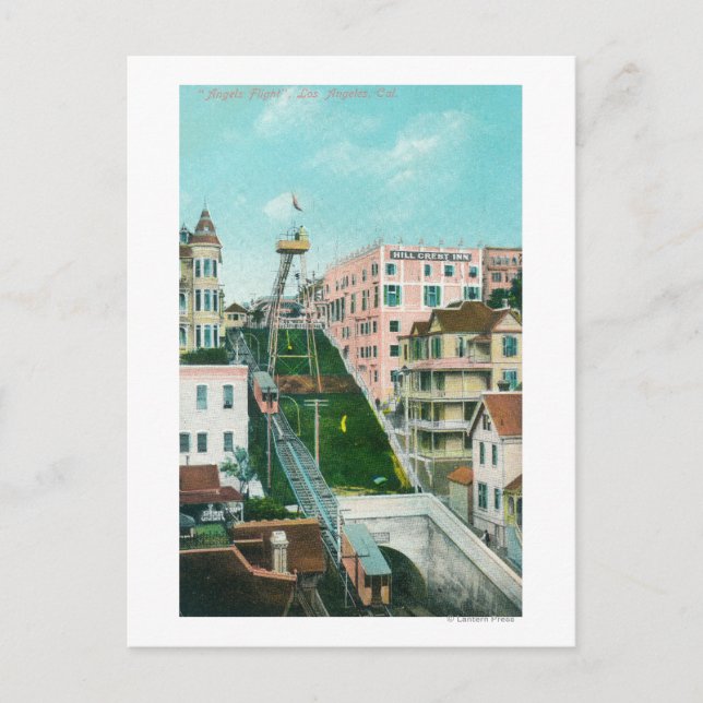 Carte Postale Vue aérienne de Angels Flight Trolley (Devant)