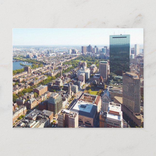 Carte Postale Vue aérienne de Boston (Devant)