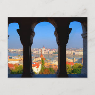 Carte Postale Vue aérienne de Budapest, Hongrie