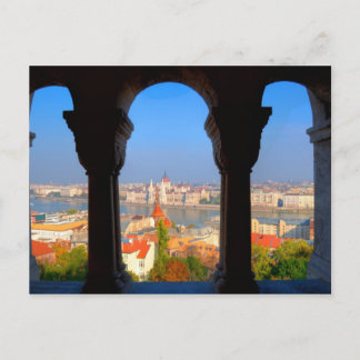 Carte Postale Vue aérienne de Budapest, Hongrie