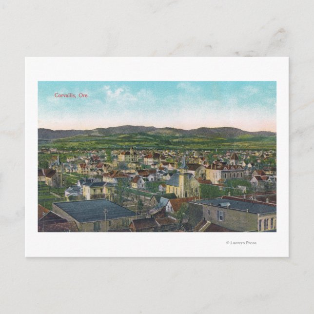 Carte Postale Vue aérienne de CityCorvallis, OU (Devant)