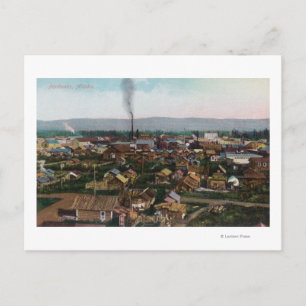 Carte Postale Vue aérienne de CityFairbanks, AK