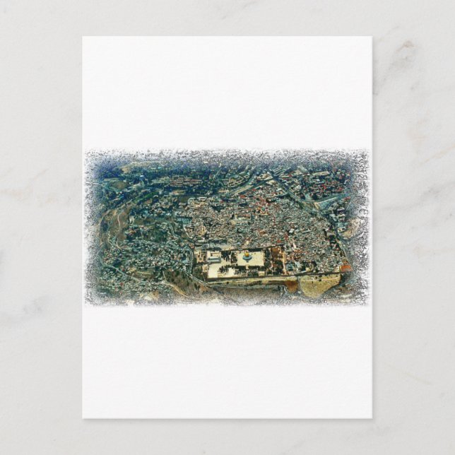 Carte Postale Vue aérienne de Jérusalem (Devant)