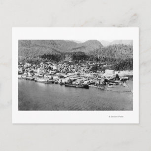 Carte Postale Vue aérienne de Ketchikan, Alaska Photographie