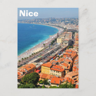 Carte Postale Vue aérienne de la Côte d'Azur à Nice, France