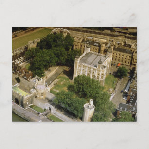 Carte Postale Vue aérienne de la Tour de Londres, Angleterre, Ro