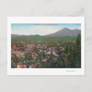 Carte Postale Vue aérienne de la ville de San Rafael, CA
