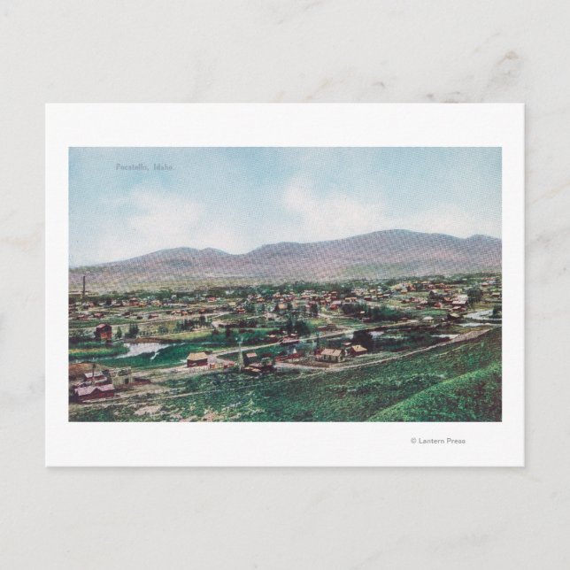 Carte Postale Vue aérienne de la ville depuis les collines (Devant)