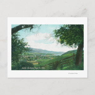 Carte Postale Vue aérienne de la ville depuis les collines