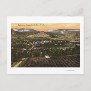 Carte Postale Vue aérienne de la ville et de la vallée